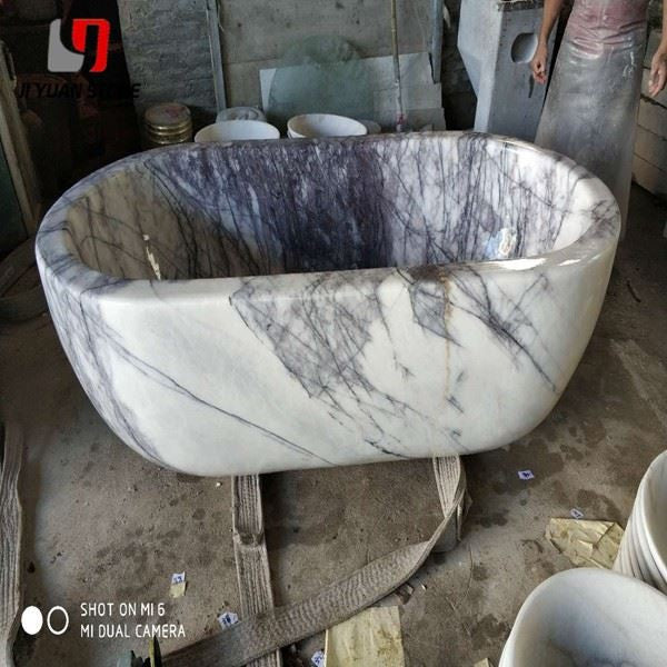 Lavabo redondo de mármol