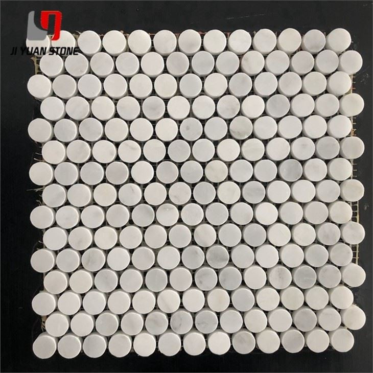 Marble Penny Tile Floor