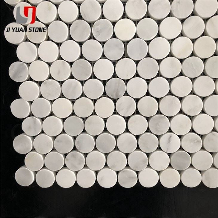 Marble Penny Tile Floor