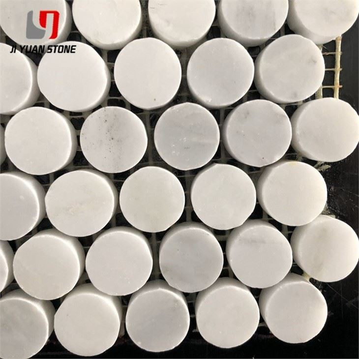 Marble Penny Tile Floor