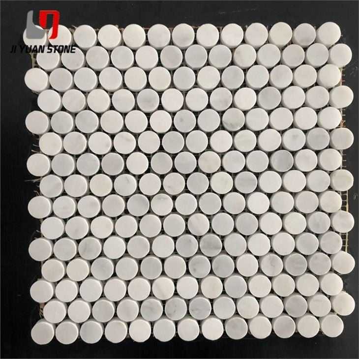 Marble Penny Tile Floor