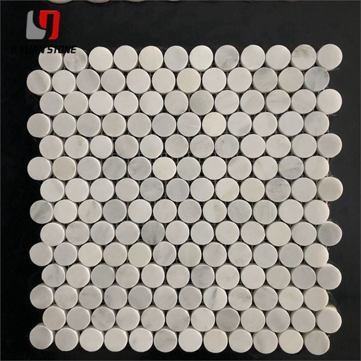 Marble Penny Tile Floor