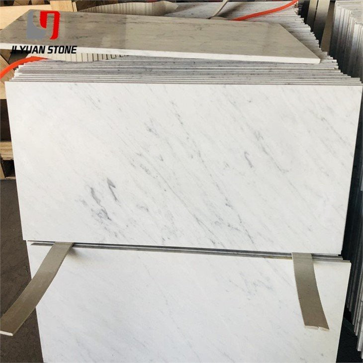 White Marble Tile Bathroom