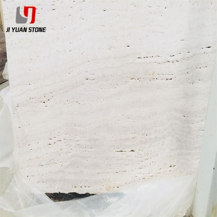 White travertine tiles