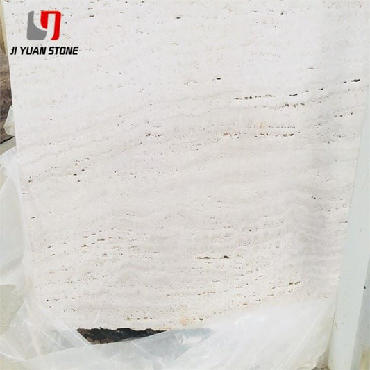White travertine tiles