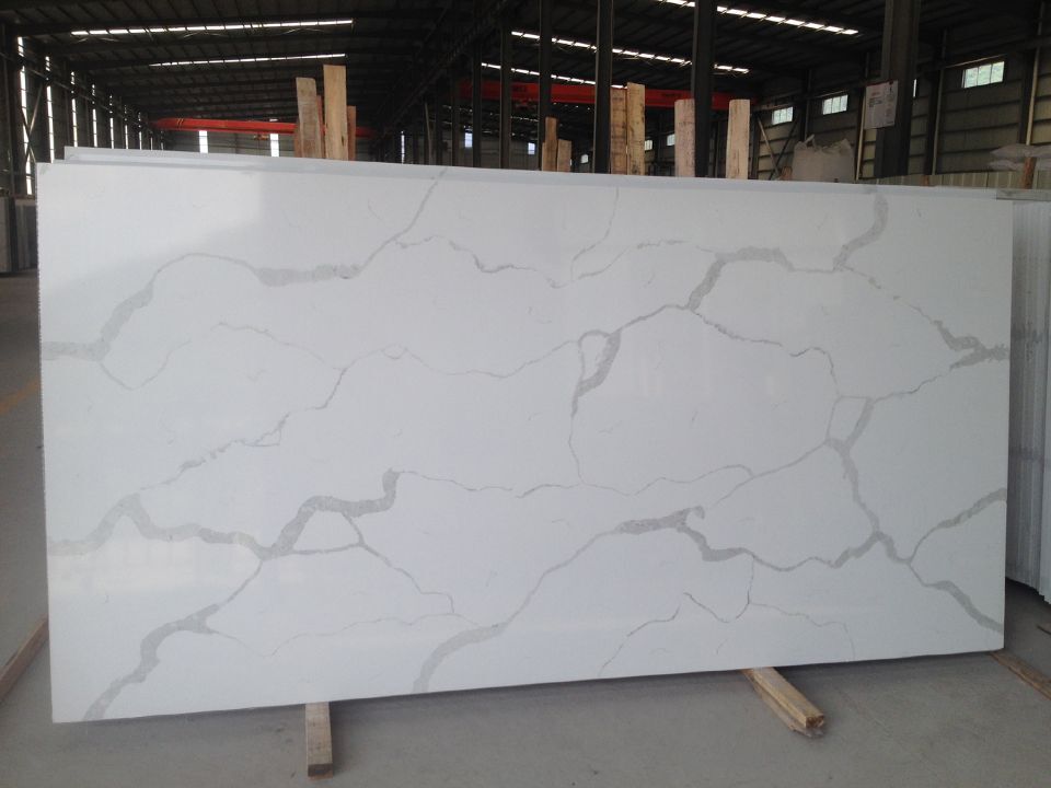 Engineered Calacatta White Quartz