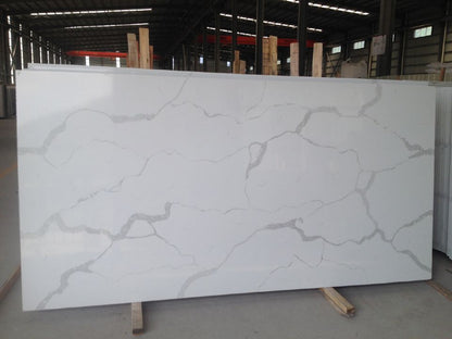 Engineered Calacatta White Quartz