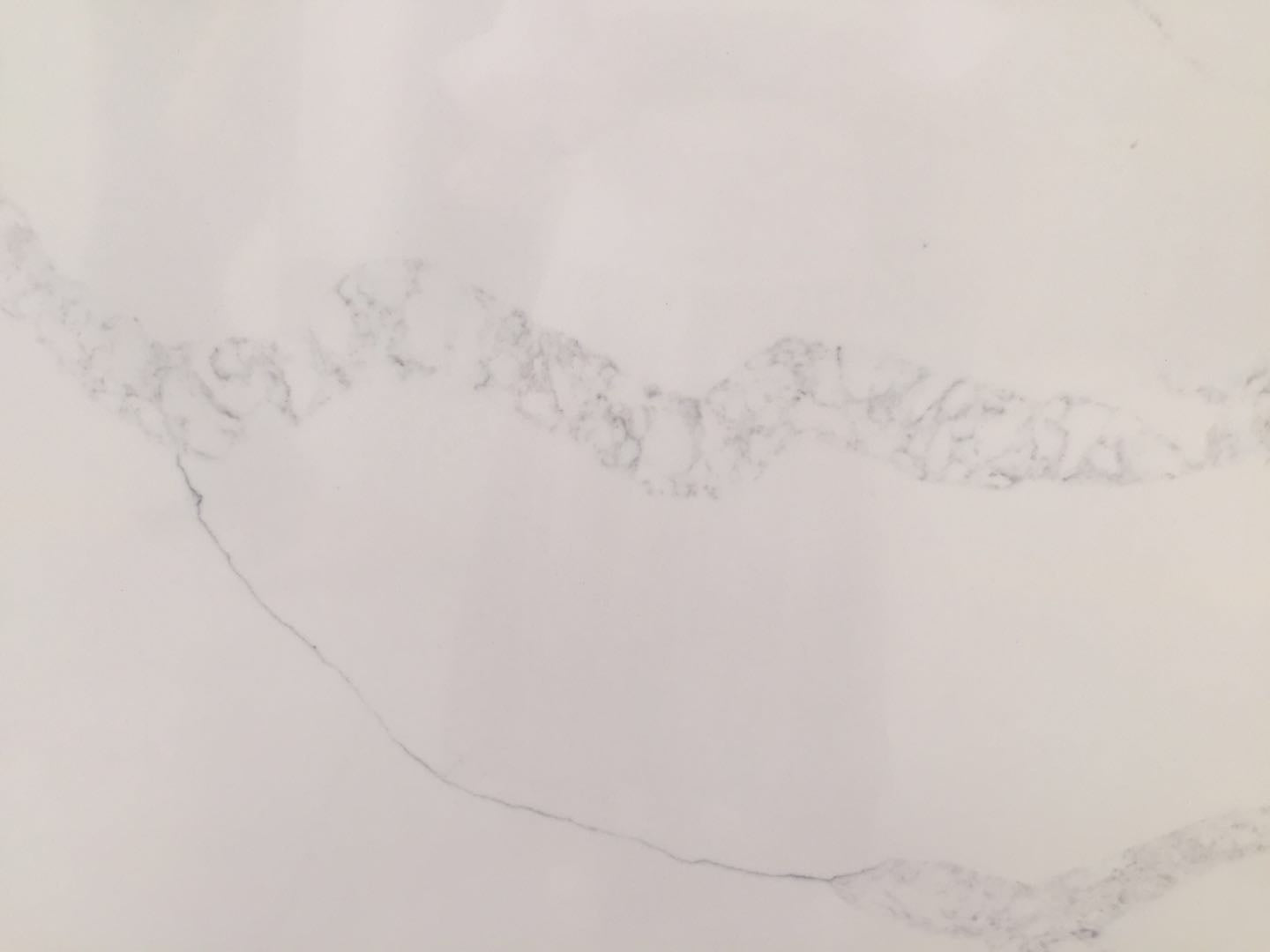 White Quartz Stone with Calacatta Veins